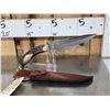 Image 3 : 8" Fixed Blade Antler Handle Knife By Al's Customs