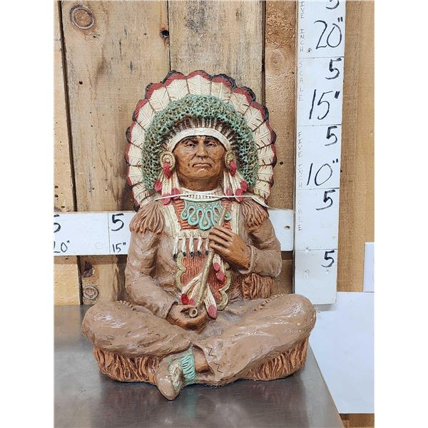1973 Vintage Indian Chief Sculpture