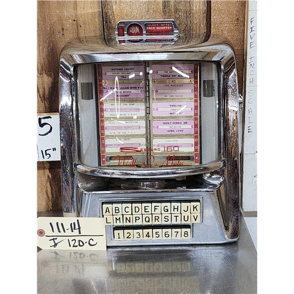 Mid 1950s Seeburg 160 Wall-O-Matic Remote Jukebox Song Selector