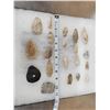 Image 1 : Collection Of 20 Arrowheads & Stone Tools Native American Artifacts