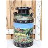 Image 1 : Vintage Hand Painted Cream Can "Elk Camp"