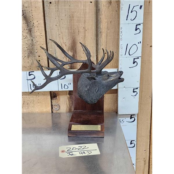 Larry Gay Bronze Sculpture Boone & Crockett #3 Elk