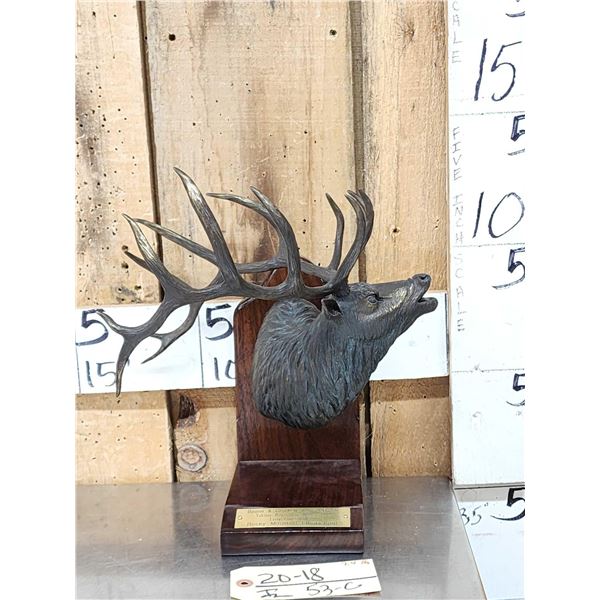 Larry Gay Bronze Elk Sculpture Boone & Crockett #4