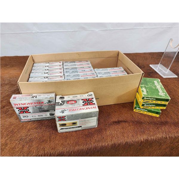 125 Rounds Of 20ga Slug Ammunition