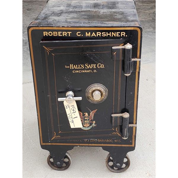 Early 1900s Halls Safe Company Combination Safe