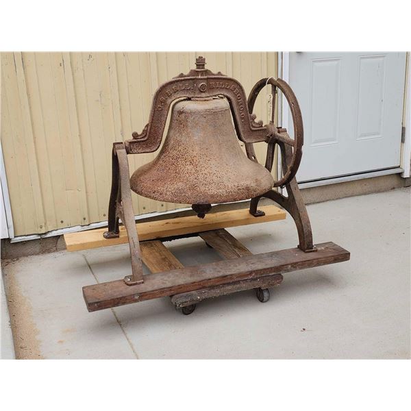 Antique 26" Cast Iron Church / School Bell