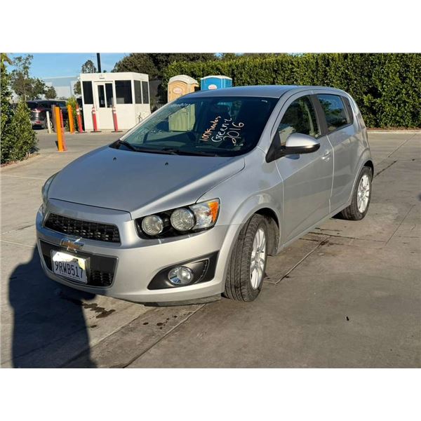 CHEV SONIC 2016 T-DONATION