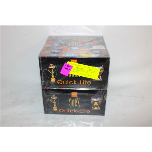 2 BOXES OF CHARCOAL TABLETS FOR HOOKAH OR