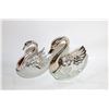 Image 1 : 2PCS VINTAGE SWAN SALT KEEPERS