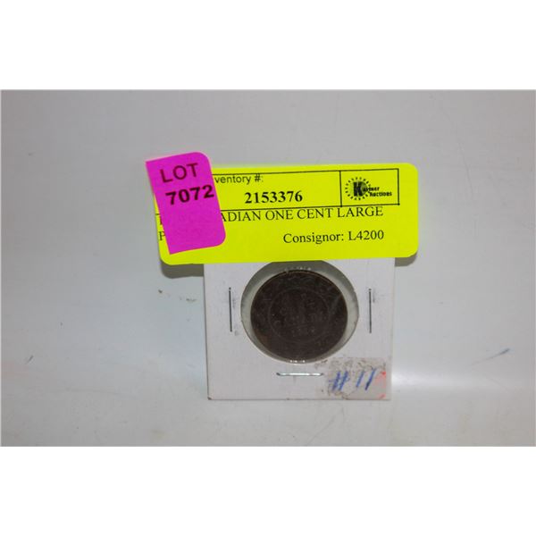 1919 CANADIAN ONE CENT LARGE PENNY