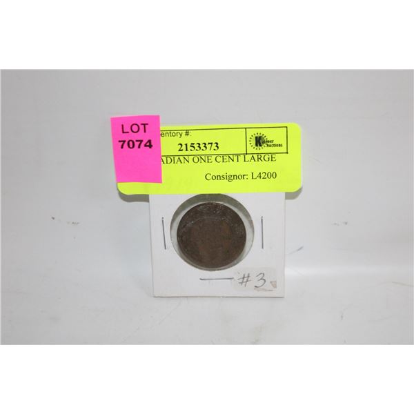 1919 CANADIAN ONE CENT LARGE PENNY