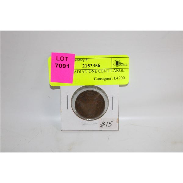 1910 CANADIAN ONE CENT LARGE PENNY