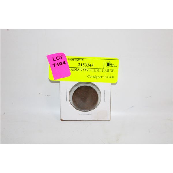 1896 CANADIAN ONE CENT LARGE PENNY