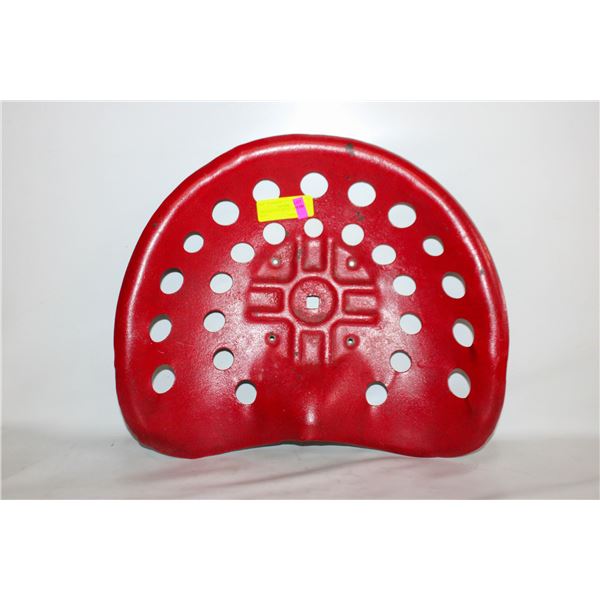 VINTAGE CAST METAL TRACTOR SEAT