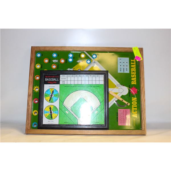 VTG 60'S ACTION BASEBALL PRESSMAN TOY 15X20"