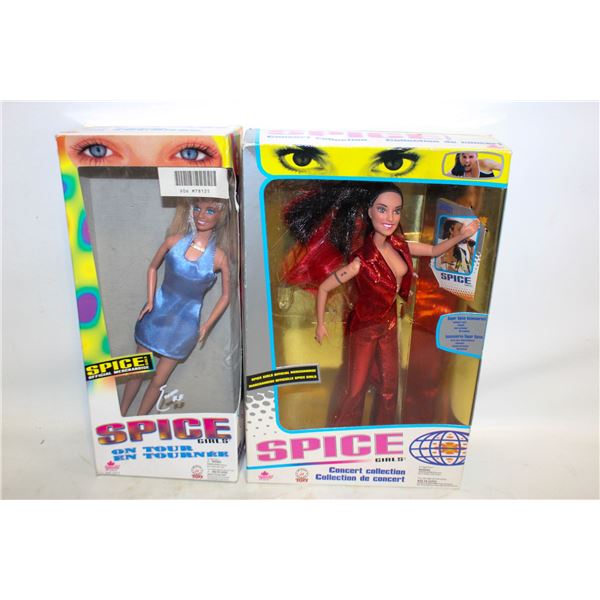 2 VTG SPICE GIRLS WITH BOXES OPEN BOXES