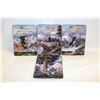 Image 1 : 4PCS THE FRANKLIN MINT ON EAGLES WINGS HEIRLOOM
