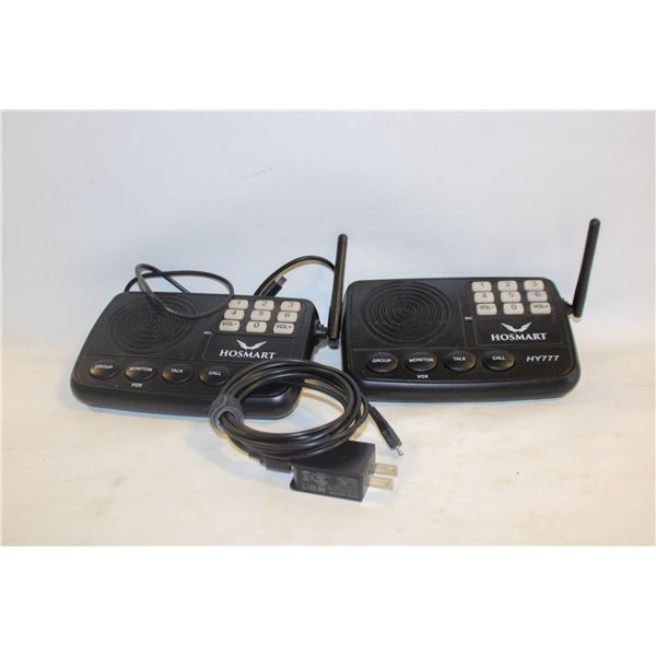 HOSMART 7 CHANNEL WIRELESS INTERCOM SYSTEM