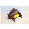 Image 1 : LARGE AMETHYST CLUSTER ON STAND