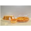 Image 1 : LOT OF PEACH LUSTRE FIREKING BAKEWARE AND