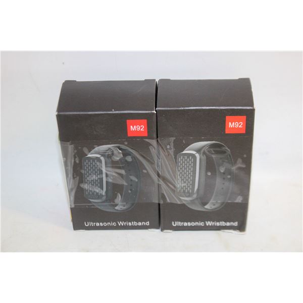 2 NEW ULTRASONIC WRISTBAND WHITE COLOR