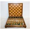 Image 1 : VINTAGE CARVED WOOD CHESS SET COMPLETE NEW