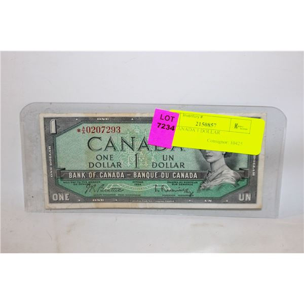1954 CANADA 1 DOLLAR