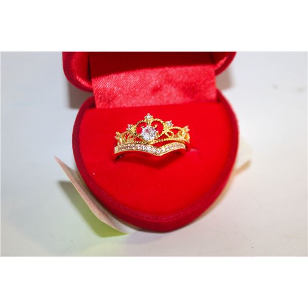 NEW 2PCS/SET RING SET ADJUSTABLE  SIZE