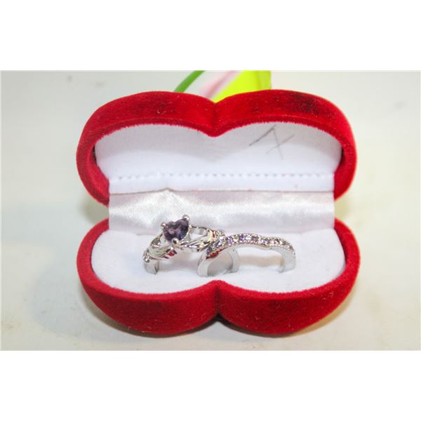 NEW 2PCS/SET RING SET SZ7