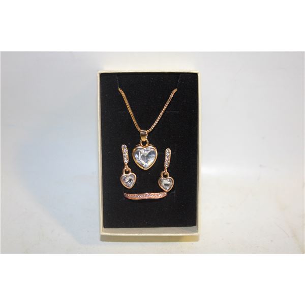 NEW NECKLACE AND RING WITH EARRINGS