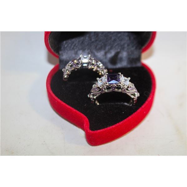 NEW 2PCS/SET RING SET SZ8