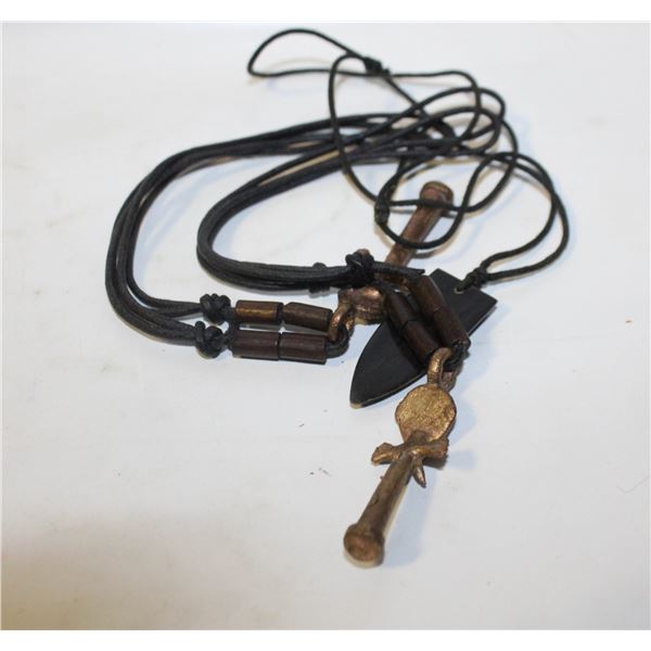 3 HAND CRAFTED NECKLACES