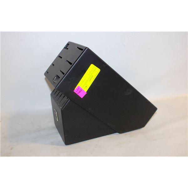 HENCKELS BLACK 14 SLOT KNIFE BLOCK HOLDER