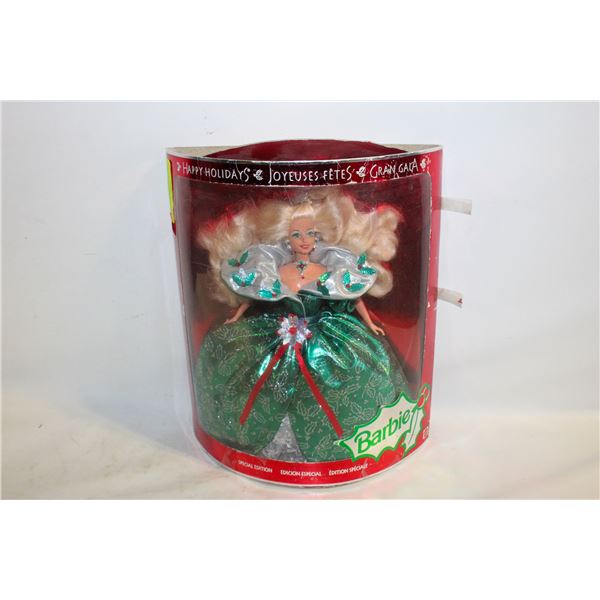 1995 HOLIDAY BARBIE DAMAGED BOX
