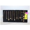 Image 1 : NEW JEWELRY DISPLAY STAND WITH NEW 12 NECKLACES