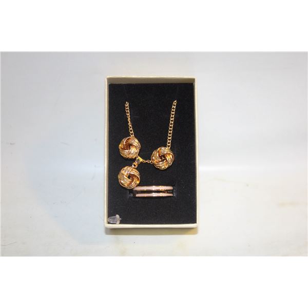 NEW NECKLACE AND RING WITH EARRINGS