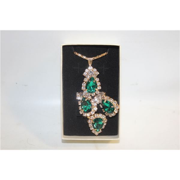 NEW NECKLACE AND RING WITH EARRINGS