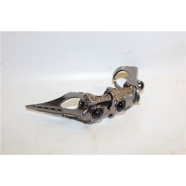 NEW ARMOR KNUCKLE METAL FULL FINGER CLAW RING