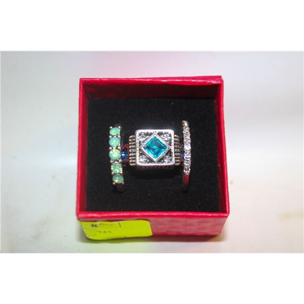 NEW 3PCS/SET RING SET SZ9