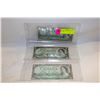 Image 1 : CANADA $1 BILL (3 QUANTITY VINTAGE)