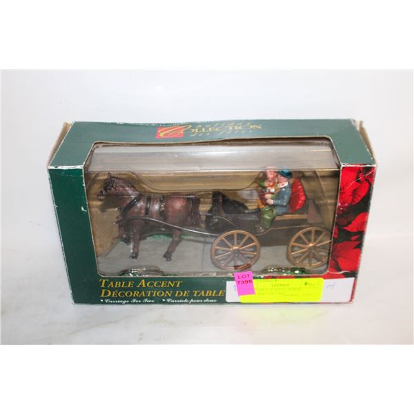 NEW TABLE ACCENT HORSE CARRIAGE FOR TWO