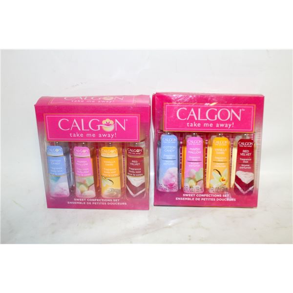 2 NEW CALGON 8 PACK TOTAL BODY MIST