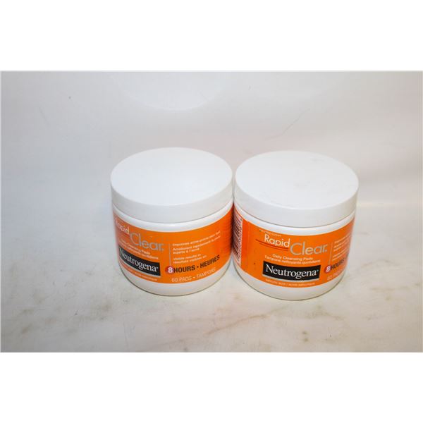 2 RAPID CLEAR NEUTROGENA 60 PADS