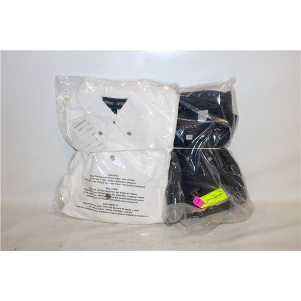 2 NEW MENS SIZE LARGE SHIRTS WHITE + DENIM