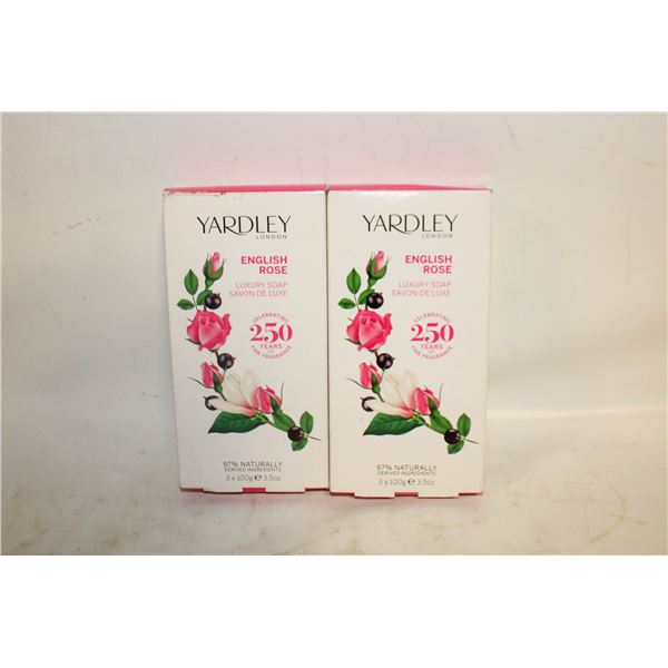 YARDLEY LOT OF 6 TOTAL LUXURY SOAPS