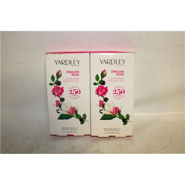 YARDLEY LOT OF 6 TOTAL LUXURY SOAPS NEW