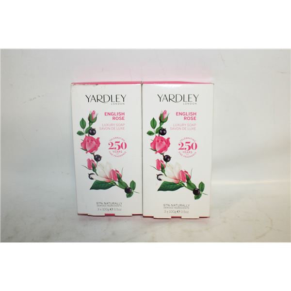 YARDLEY LOT OF 6 TOTAL LUXURY SOAPS NEW
