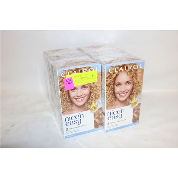 (6) UNITS OF CLAIROL 8G MEDIUM GOLDEN BROWN