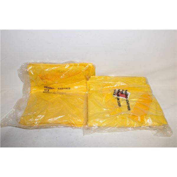 2 NEW STORM MASTER  RAIN JACKET SUIT SIZE LARGE