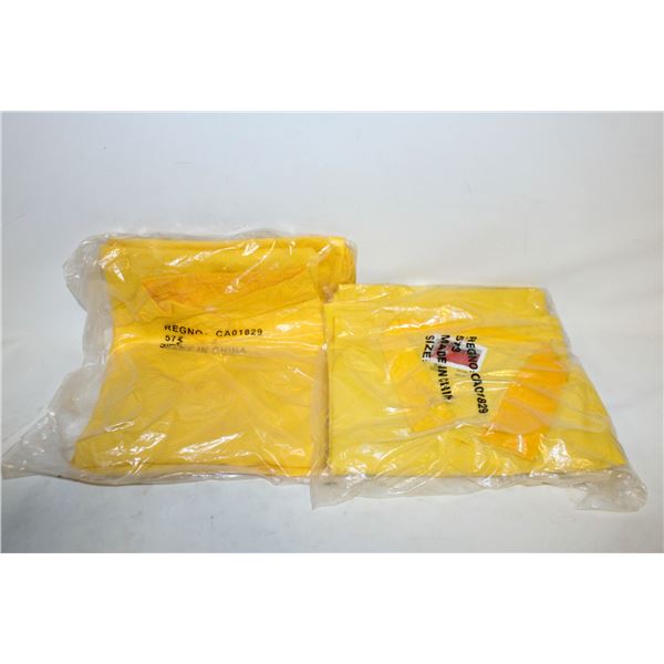 2 NEW STORM MASTER  RAIN JACKET SUIT SIZE LARGE